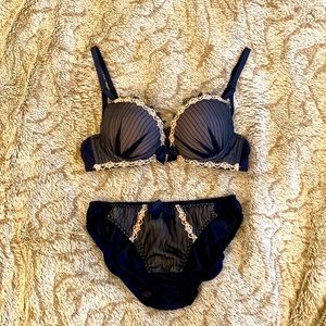 Double Push-Up Bra and Panty Gorgeous lace set
